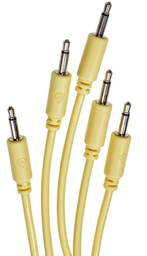 Black Market Modular patchcable 5-Pack 9 cm yellow
